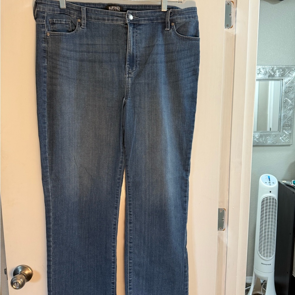 Buffalo David Bitton Women's Blue Straight Leg Jeans